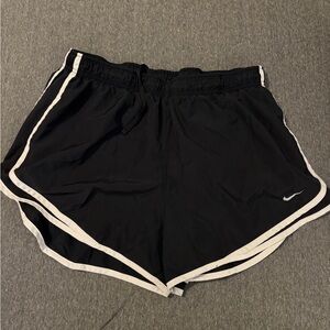 Nike Women's Black Tempo Brief-Lined Running Shorts